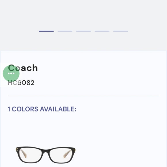 COACH HC 6082 T CE black wild Beat 53917135 is the code for Coach frames - Picture 13 of 14